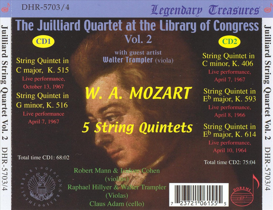 Mozart: 5 String Quintets cover art