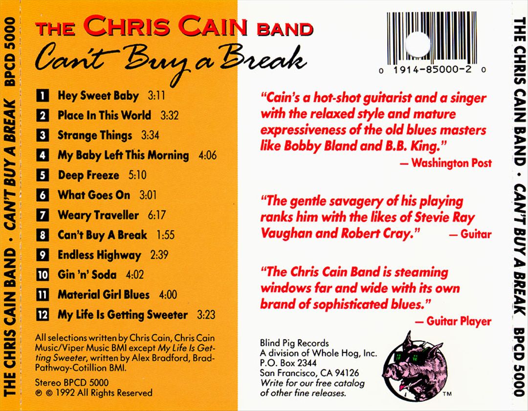 Can't Buy a Break cover art