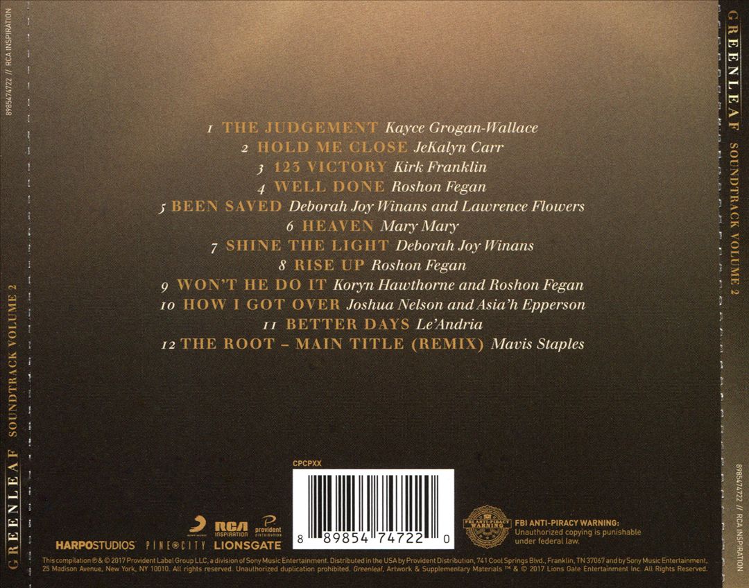 Greenleaf Soundtrack, Vol. 2 cover art