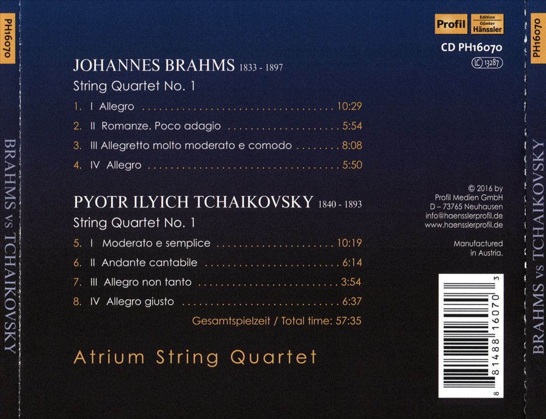 Brahms vs Tchaikovsky cover art