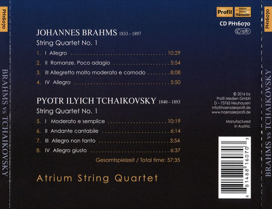 Brahms vs Tchaikovsky cover art