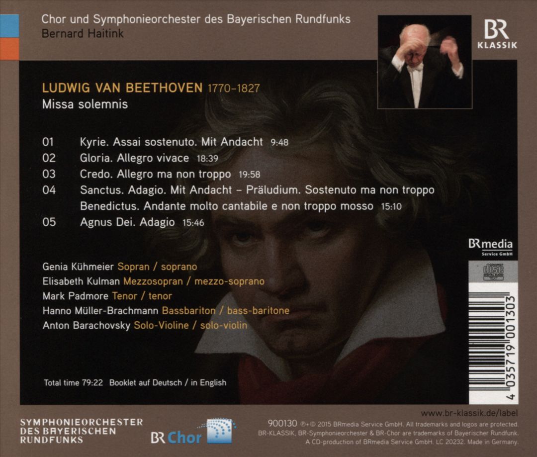 Beethoven: Missa Solemnis cover art