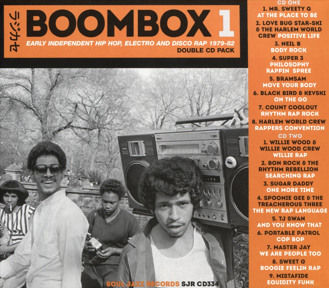 Boombox 1: Early Independent Hip Hop, Electro and Disco Rap 1979-82 cover art