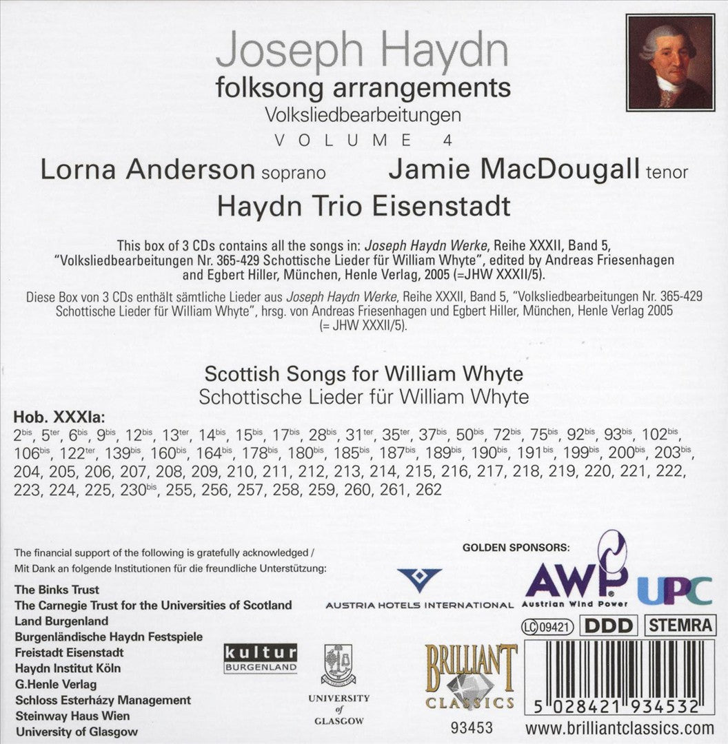 Haydn: Folksong Arrangements, Vol. 4 - Scottish Songs for William Whyte cover art