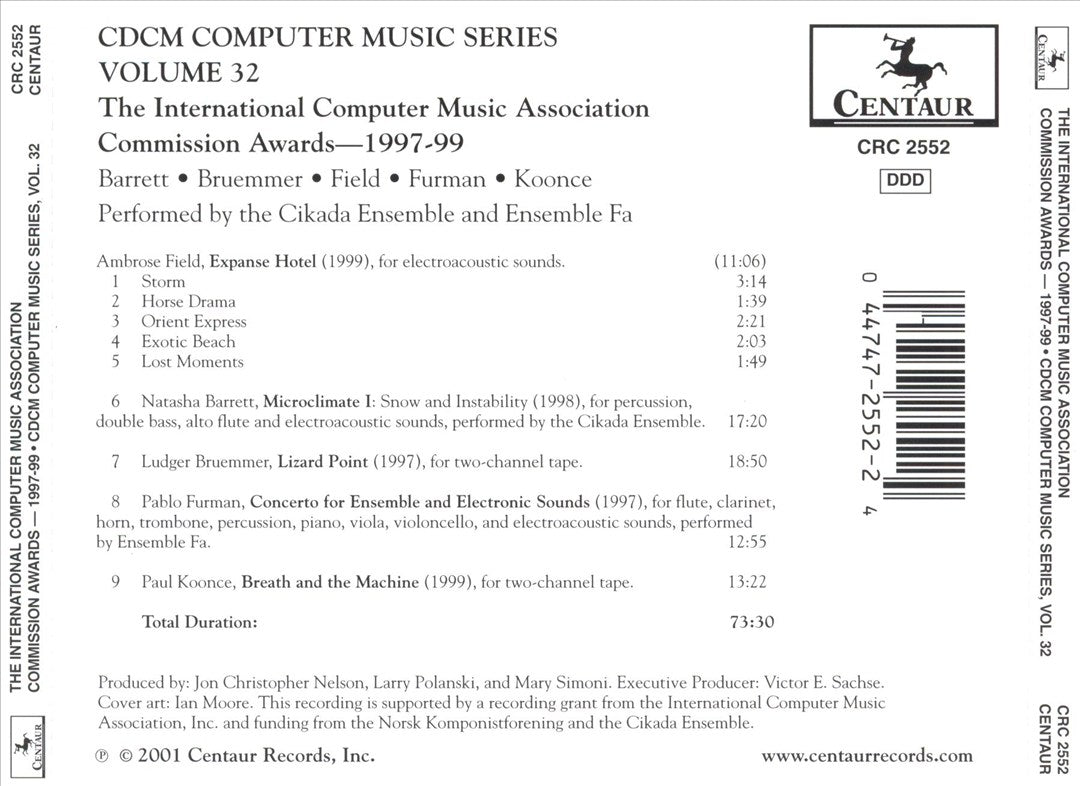 ICMA Commissions 1997-1999 cover art