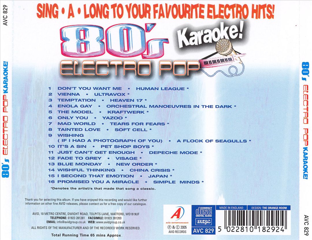 80's Electro Pop Karaoke! cover art
