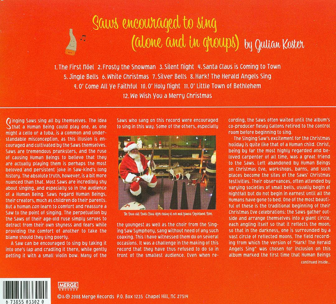 Singing Saw at Christmastime cover art