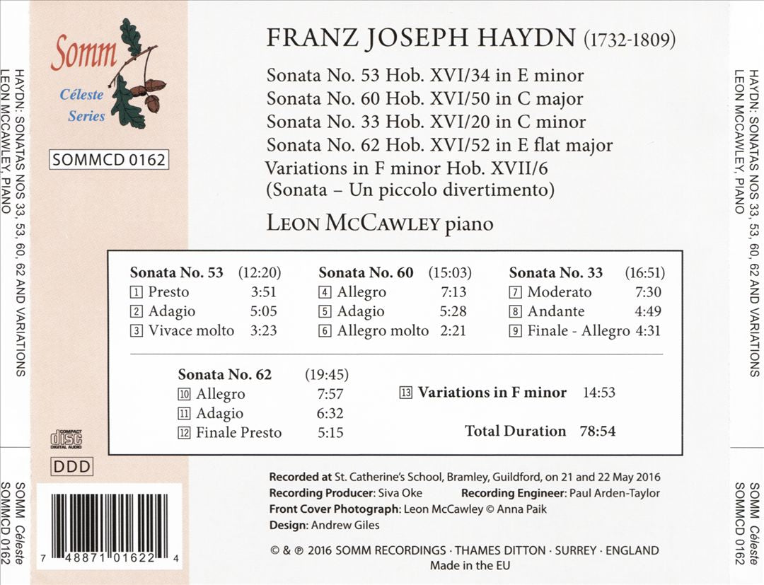 Haydn: Sonatas and Variations cover art