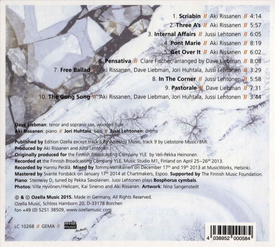 Aki Rissanen//Jussi Lehtonen Quartet with Dave Liebman cover art