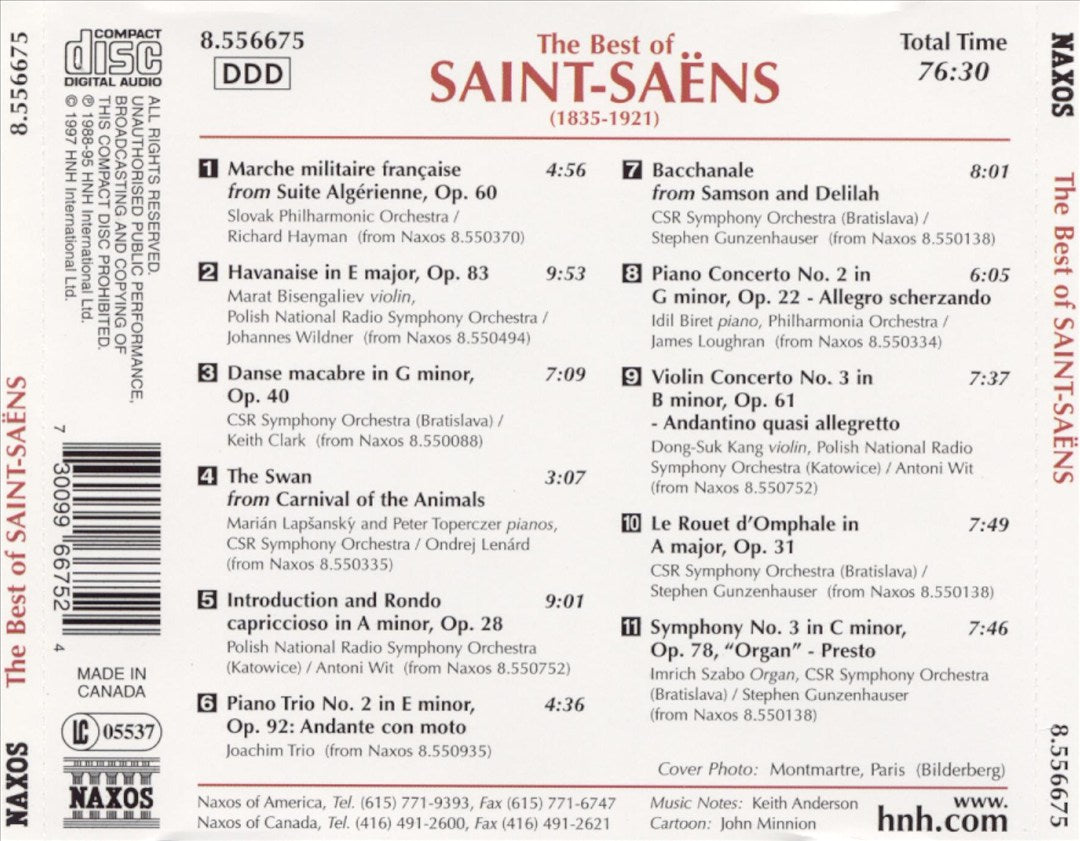 Best of Saint-Saëns cover art