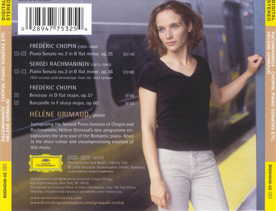 Chopin, Rachmaninov cover art