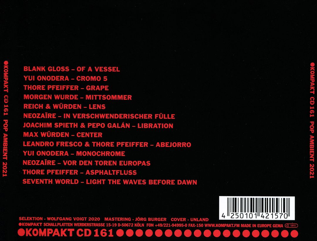Pop Ambient 2021 cover art