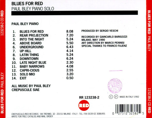 Blues for Red cover art