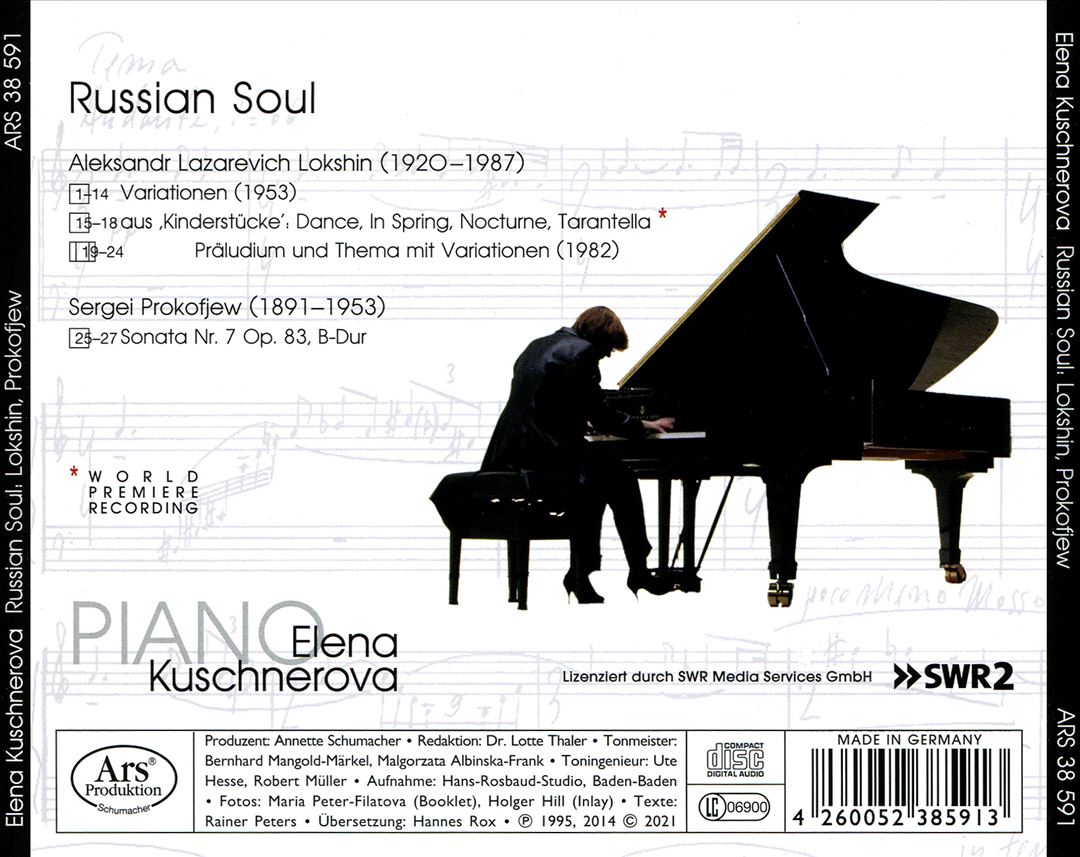 Russian Soul: Lokshin, Prokofjew Klavierwerke cover art