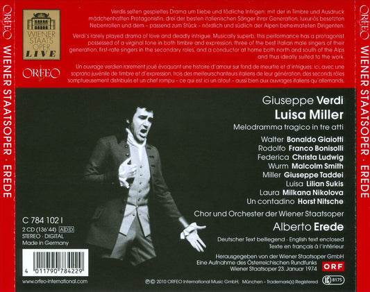 Giuseppe Verdi: Luisa Miller cover art