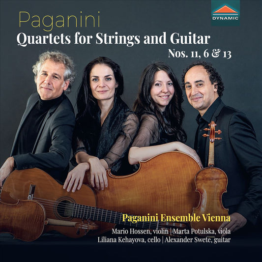 Paganini: Quartets for Strings and Guitar Nos. 11, 6 & 13 cover art