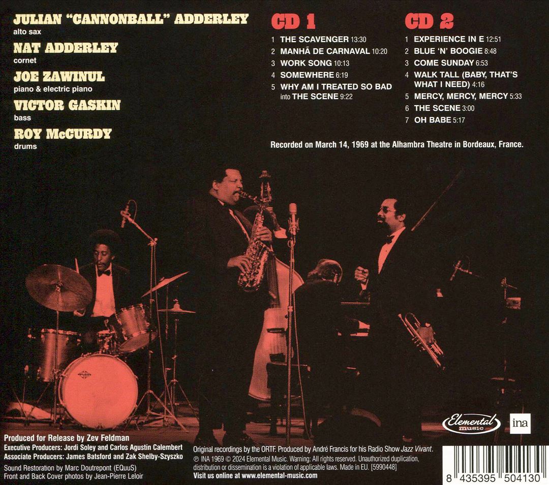 Burnin in Bordeaux: Live in France 1969 cover art