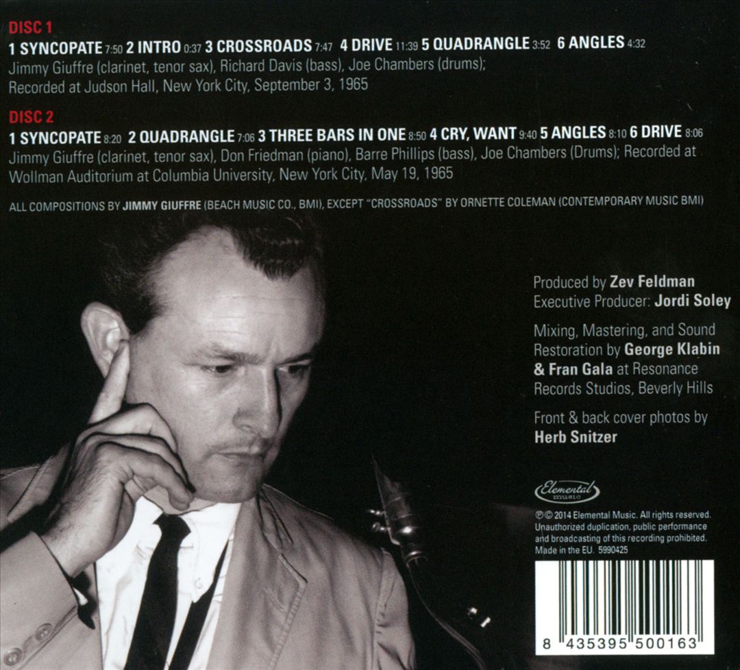 New York Concerts: The Jimmy Giuffre 3 & 4 cover art