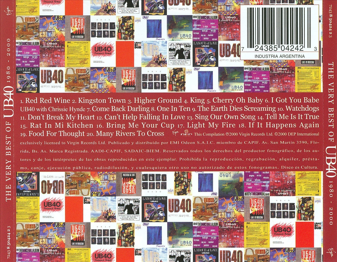 Very Best Of UB40 1980-2000 [Argentina] cover art
