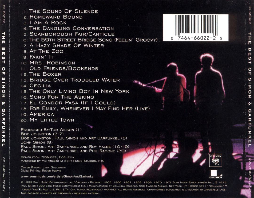 Best of Simon & Garfunkel cover art