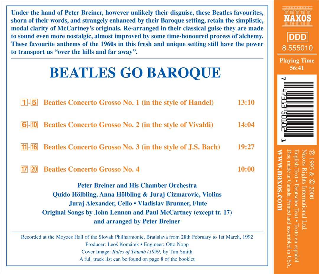 Beatles Go Baroque cover art