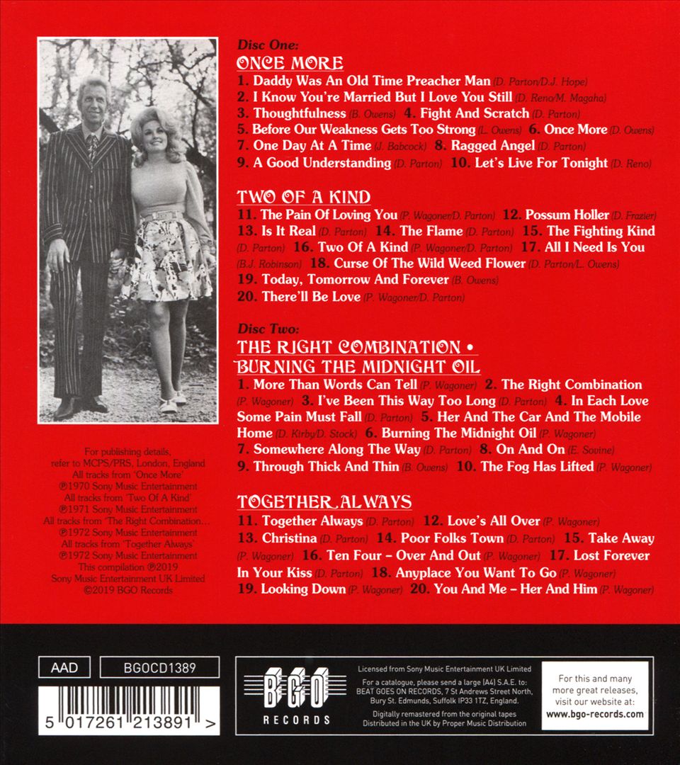 Once More/Two of a Kind/Together Always/The Right Combination: Burning the Midnight Oil cover art