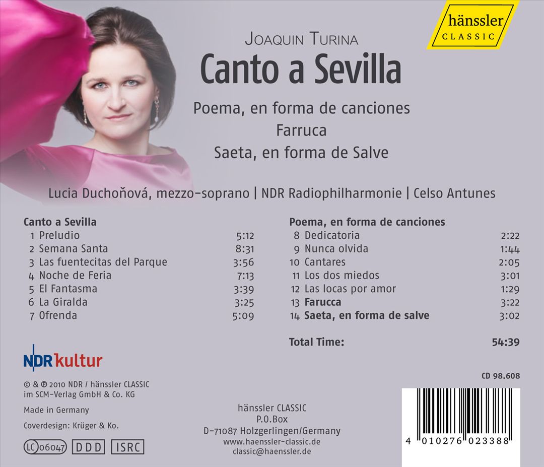 Turina: Canto a Sevilla cover art
