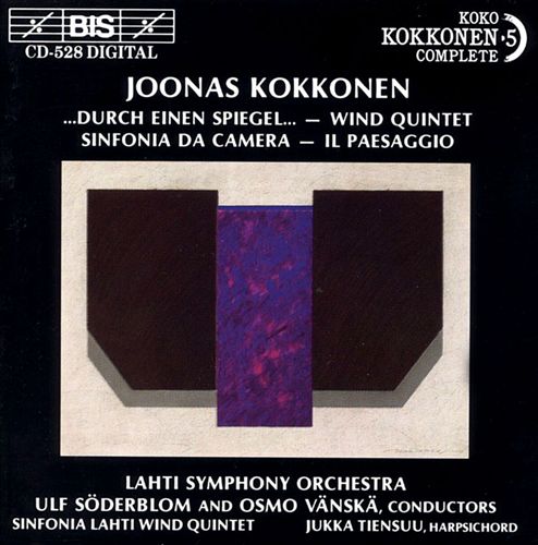 Joonas Kokkonen: Durch Einen Spiegel; Wind Quintet; Sinfonia da Camera; Il Paesaggio cover art