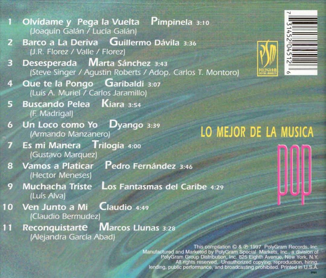 Mejor de la Musica Pop cover art