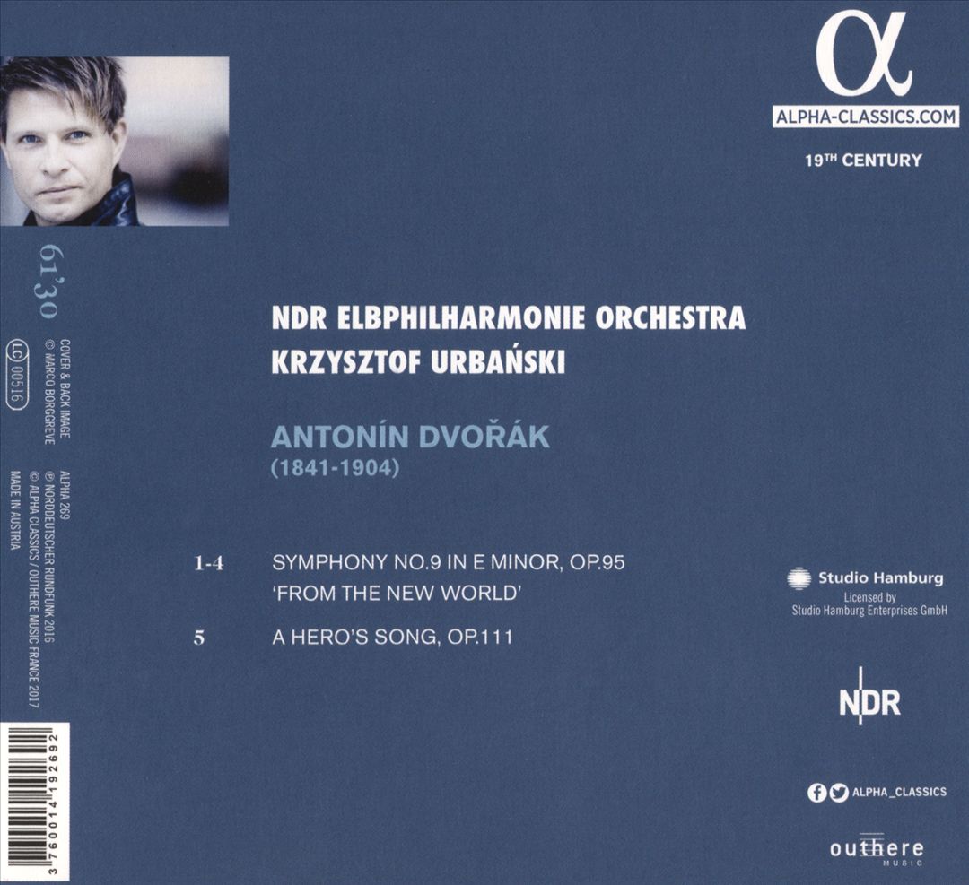 Dvořák: Symphony No. 9 'From the New World'; A Hero's Song Op. 111 cover art
