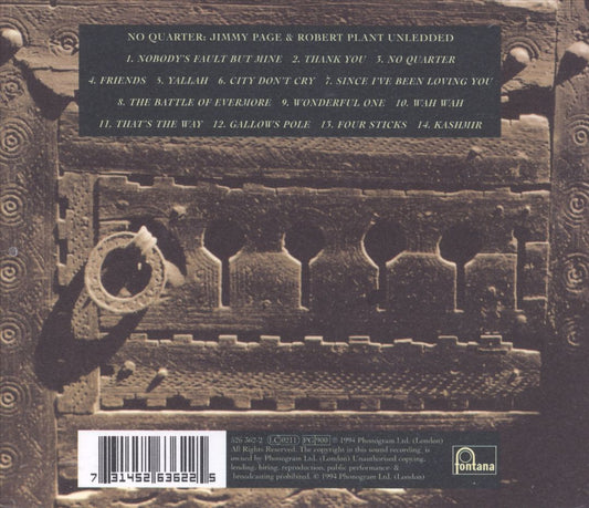 No Quarter: Jimmy Page & Robert Plant Unledded [UK Bonus Track] cover art