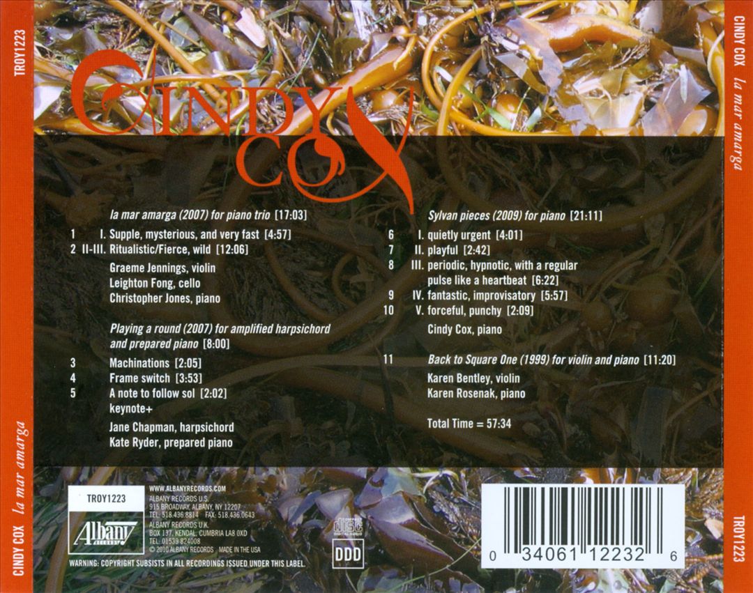 Cindy Cox: La mar amarga cover art