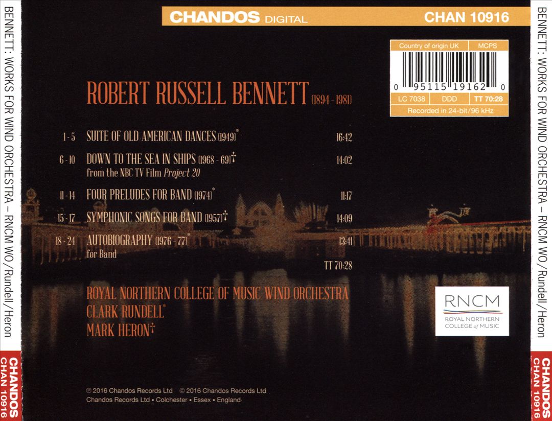 Robert Russell Bennet: Old American Dances cover art