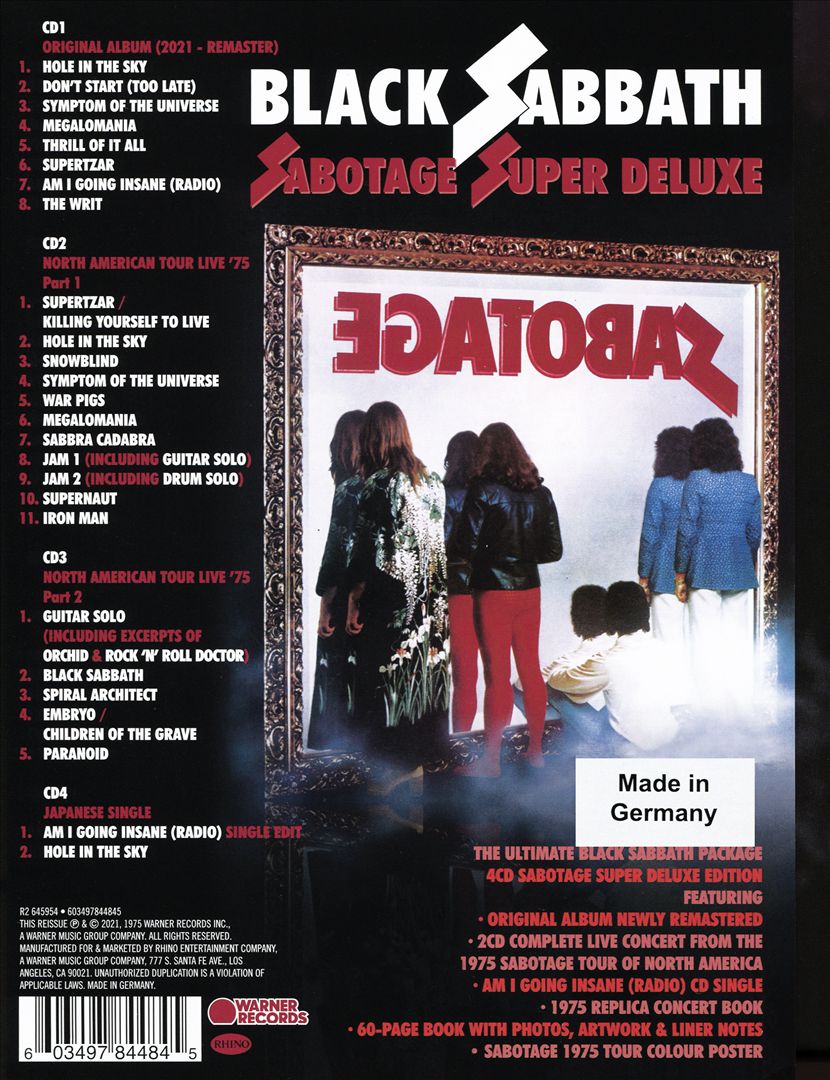 Sabotage [Super Deluxe Edition] cover art