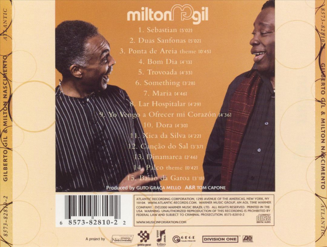 Gilberto Gil & Milton Nascimento cover art