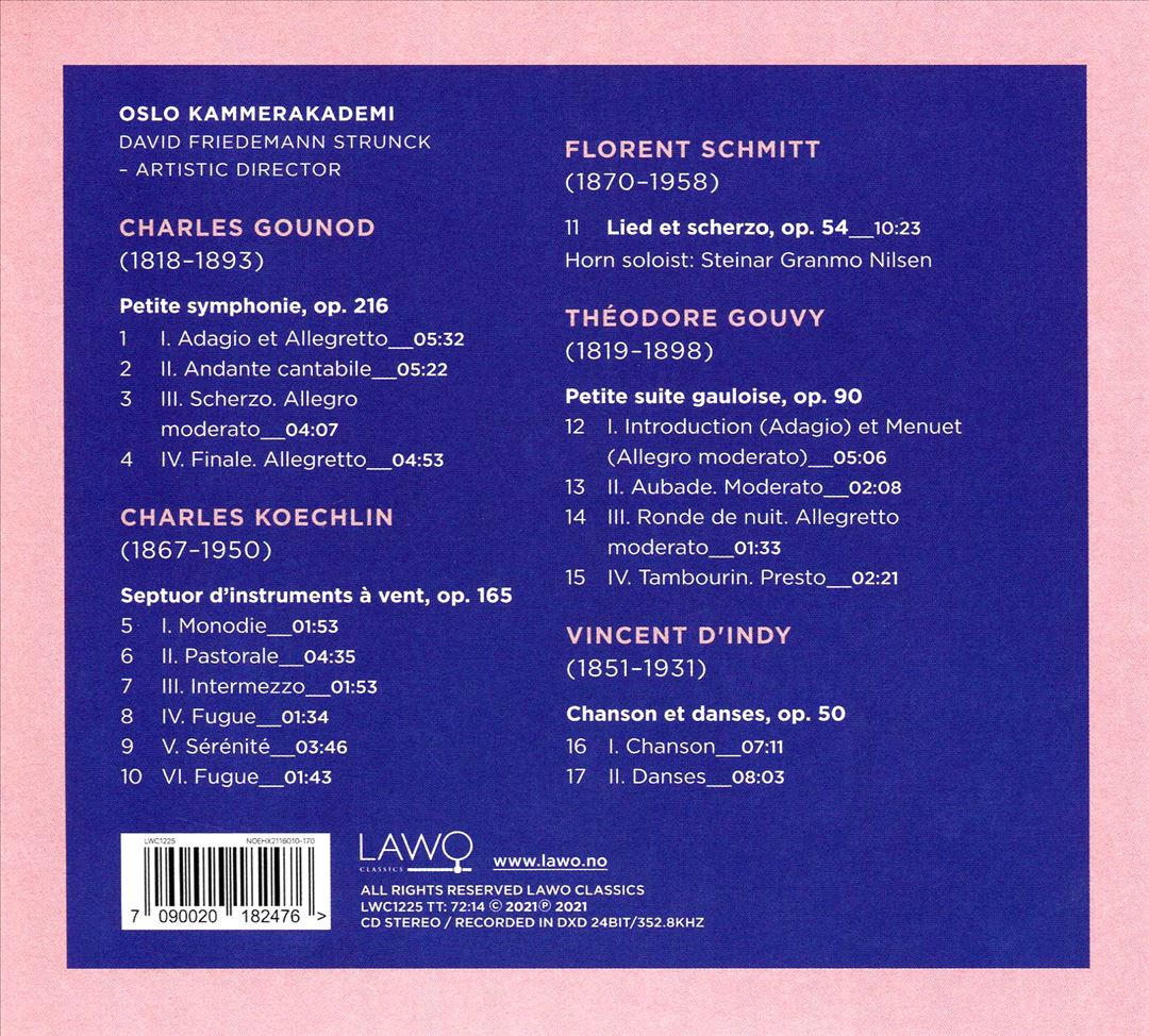 Chanson et Danses: French Chamber Music for Winds cover art