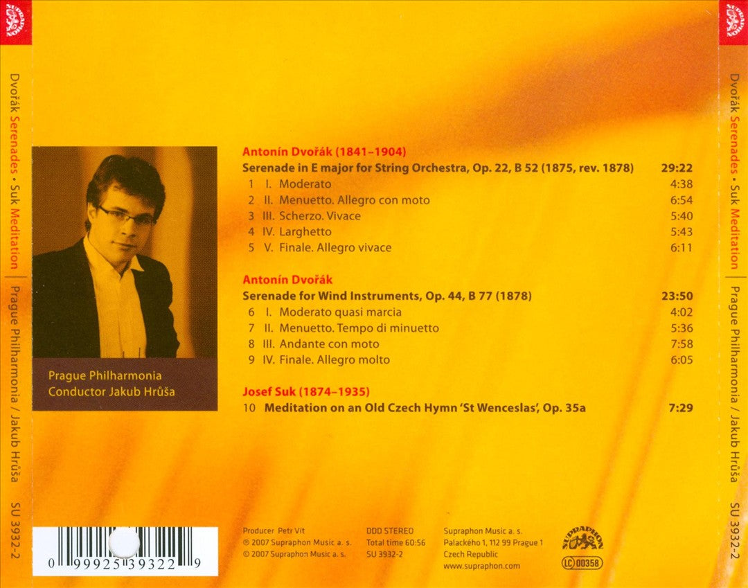 Dvorák: Serenades; Suk: Meditation cover art
