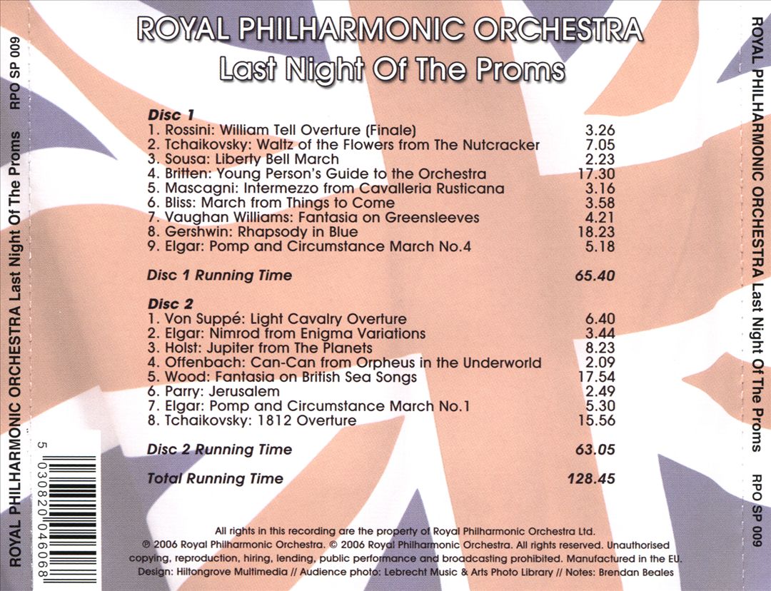 Royal Philharmonic Orchestra: Last Night of the Proms [RPO] cover art