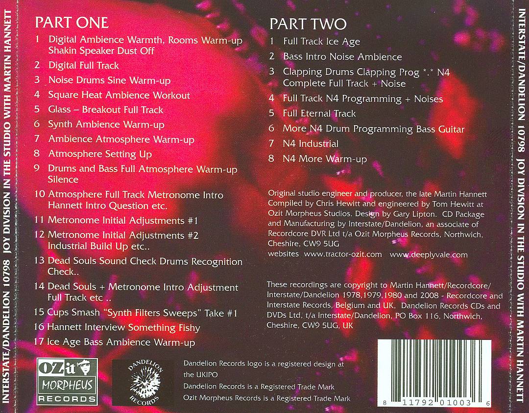 In the Studio with Martin Hannett cover art