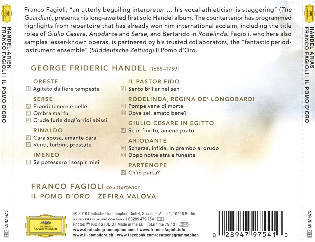 Handel Arias cover art
