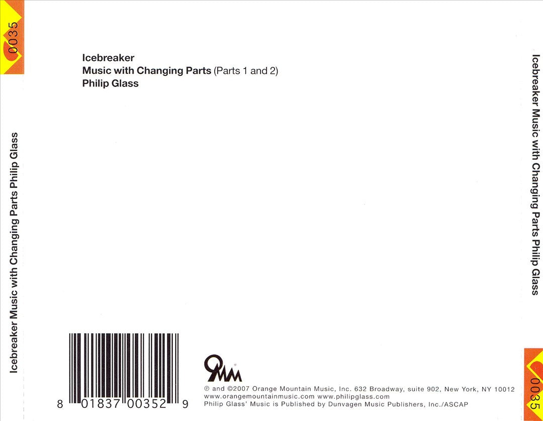 Philip Glass: Music with Changing Parts cover art