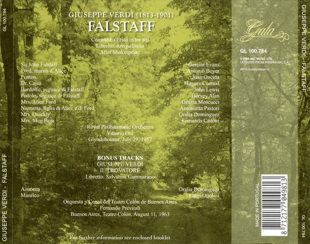 Verdi: Falstaff cover art