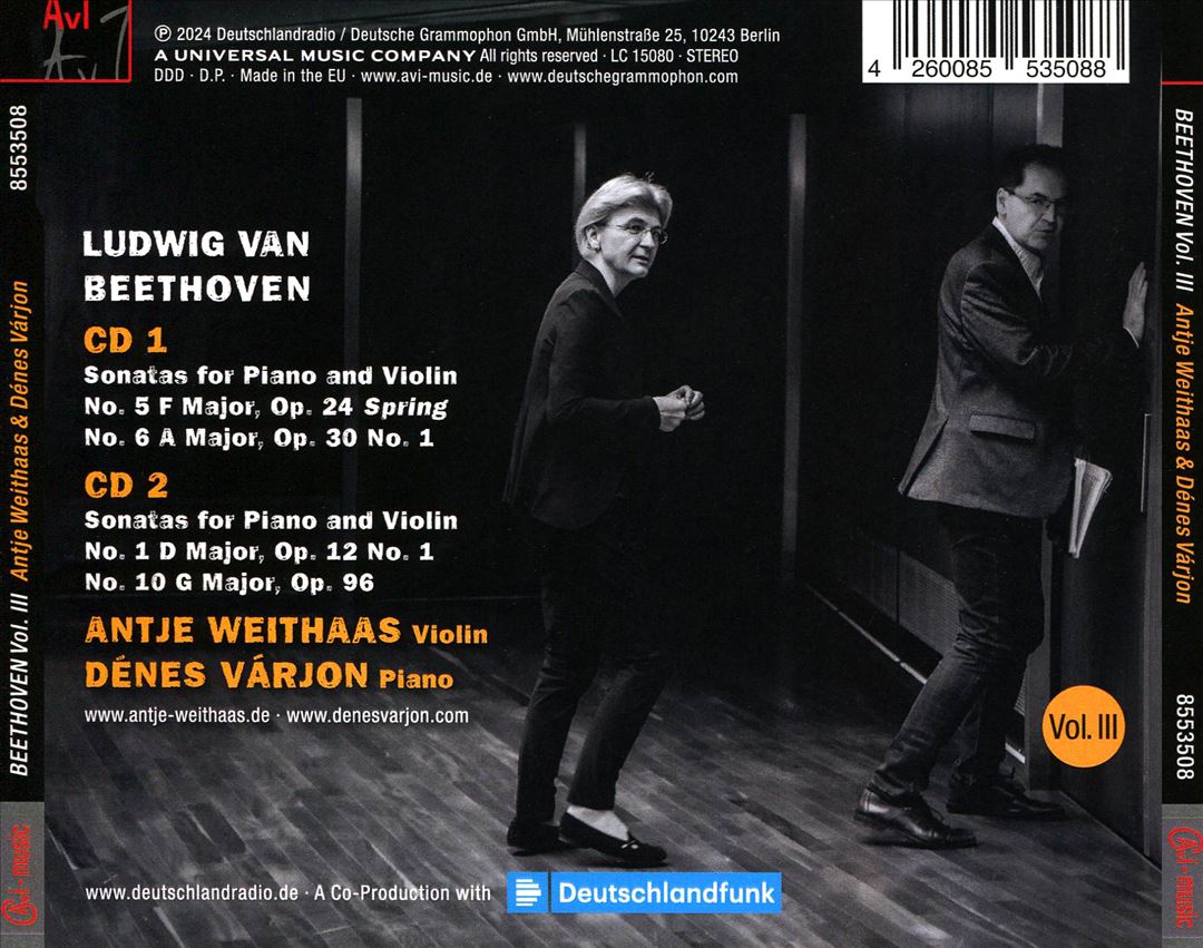 Beethoven: Violin Sonatas Nos. 1, 5, 6 & 10 cover art