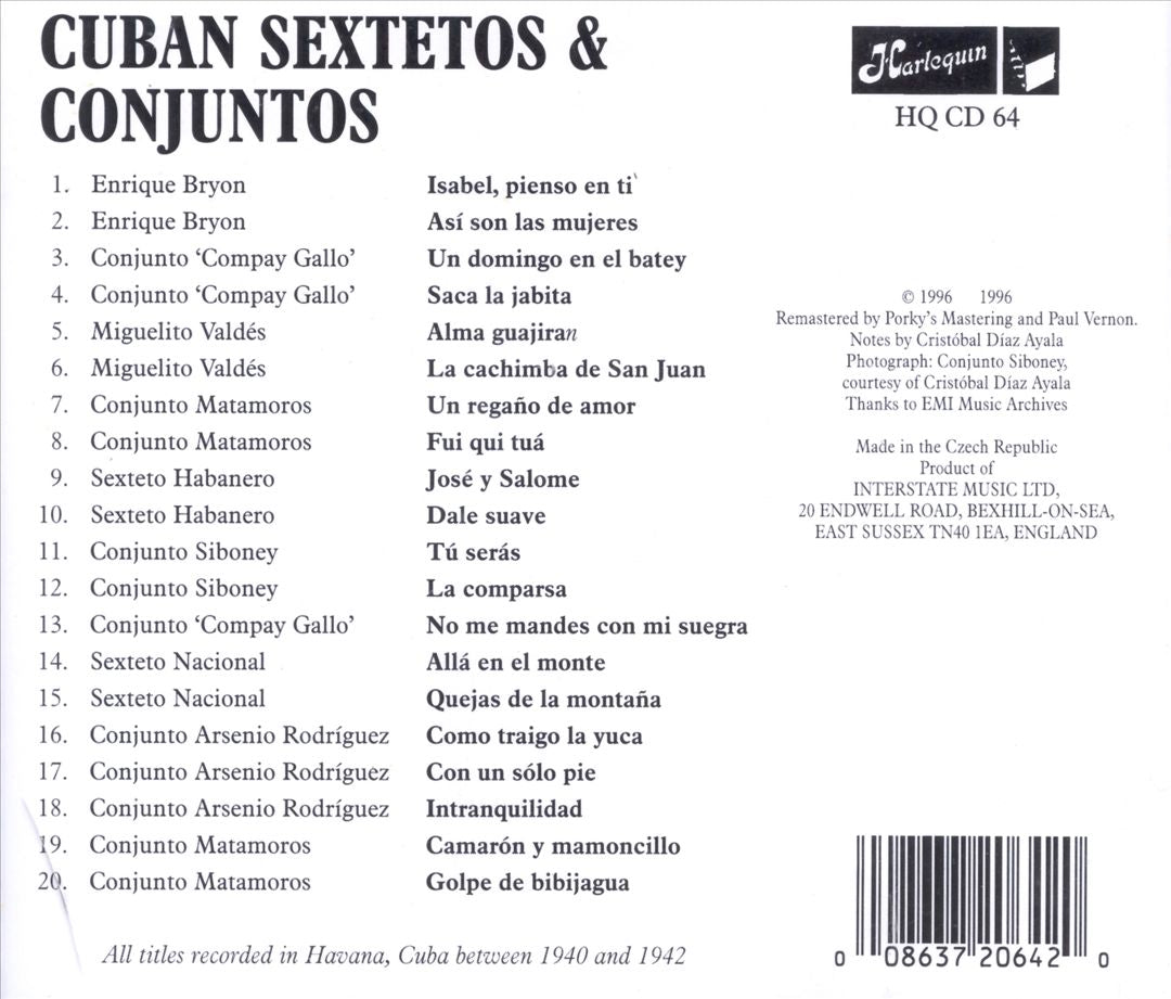Cuban Sextetos & Conjuntos cover art
