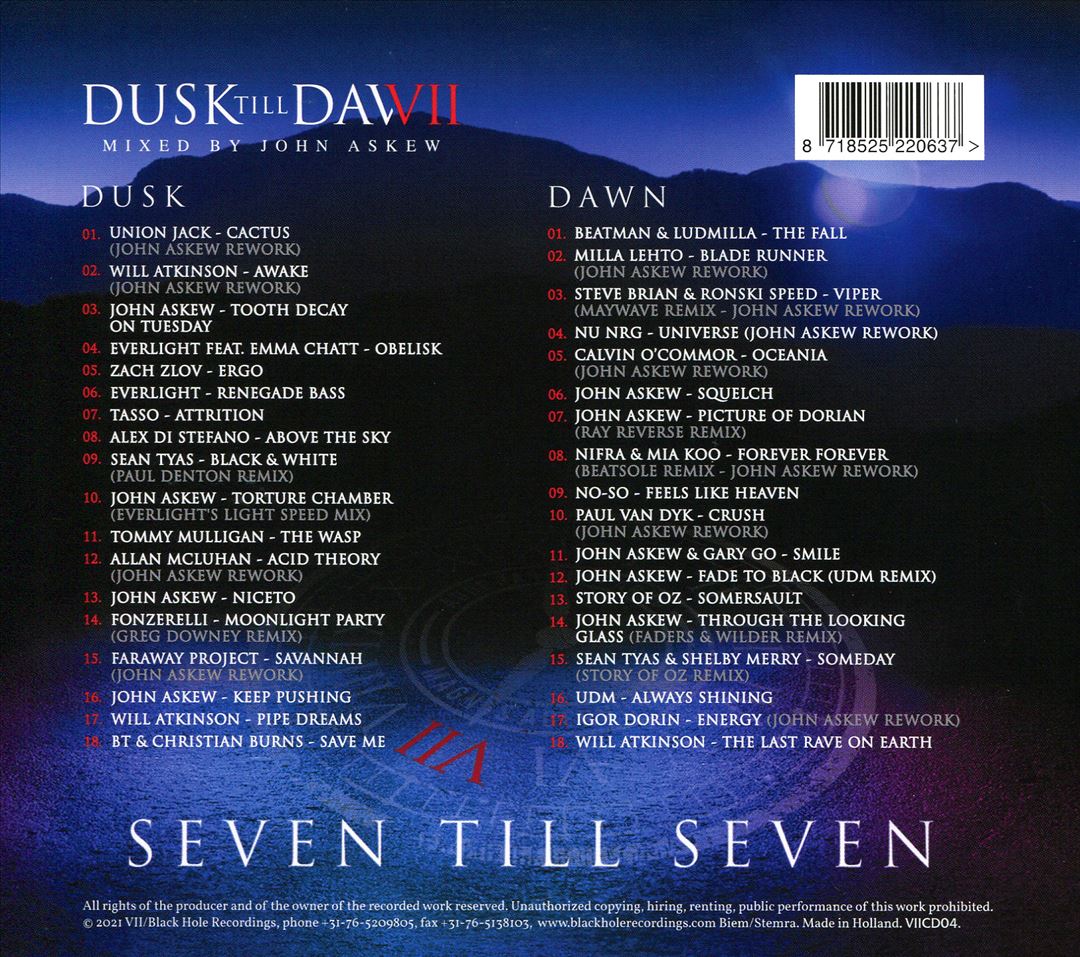 Dusk Till Dawn cover art