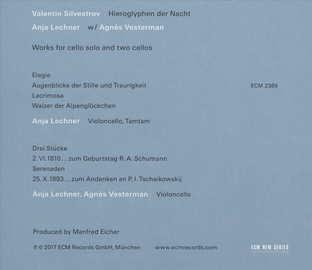 Valentin Silvestrov: Hieroglyphen der Nacht cover art