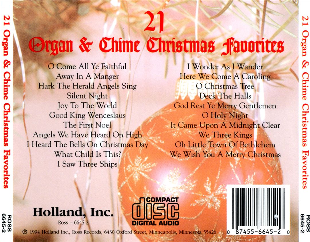 21 Organ & Chimes Christmas Favorites cover art