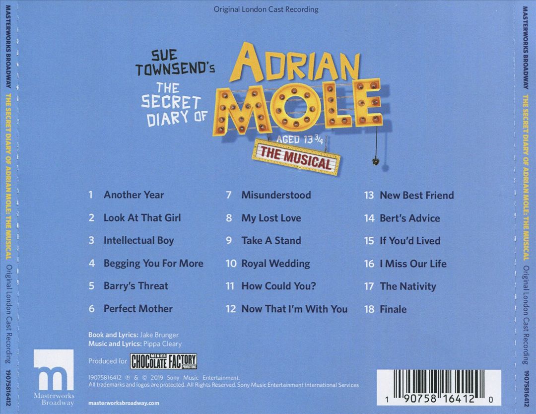 Secret Diary of Adrian Mole Aged 13 3/4: The Musical  cover art