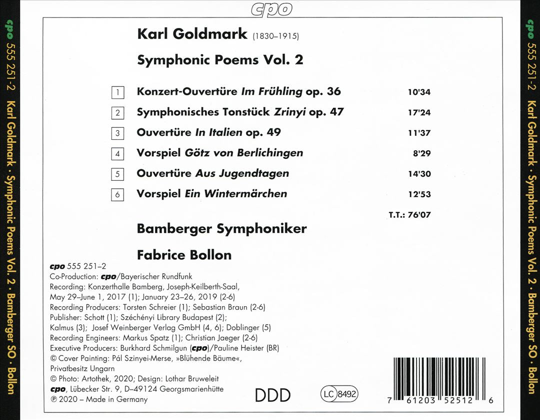 Karl Goldmark: Symphonic Poems Vol. 2 cover art
