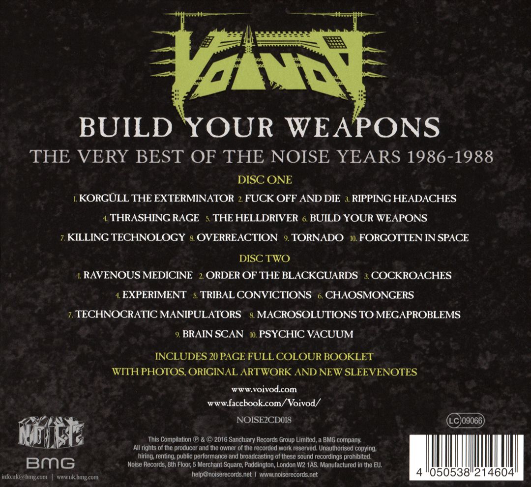 Build Your Weapons: The Very Best of the Noise Years 1986-1988 cover art